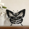 Halloween Metal Art Skull Butterfly Wall Decoration: Unique Craft Ornament for Living Room, Nursery, Office, and More!