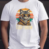 Comic-Inspired Sunglasses: Cat Pattern Men's Chic T-Shirt for a Stylish Summer Outdoor Look - A Perfect Gift for Men