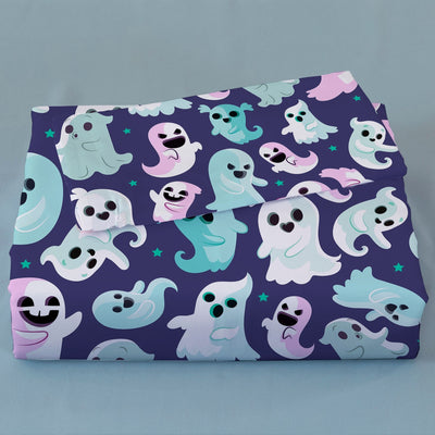 Whimsical Halloween Themed Duvet Cover Set: Cartoon Little Devil Print for Kids' and Guest Rooms