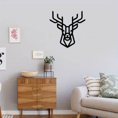 Graceful Elegance: Exquisite Metal Art Deer Wall Decor for Indoor and Outdoor Spaces