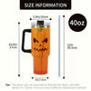 40oz Halloween Pattern Stainless Steel Insulated Cup: Your Ultimate Travel Companion for Camping, Outdoor Adventures, and the Perfect Halloween Gift