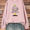 Express Yourself: Creative Slogan Print Plus Size Casual Sweatshirt for Women