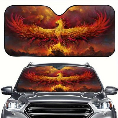 Phoenix Car Windshield Sunshade: Ultimate Protection for Car, SUV, Sedan, Van & RV