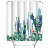 Watercolor Cactus Shower Curtain: Enhance Your Bathroom with Vibrant Cactus Flowers