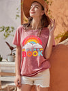 Vibrant Letter Book Print T-Shirt: A Stylish Casual Top for Women's Spring/Summer Wardrobe