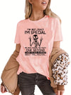 Skull Letter Graphic Tee: A Versatile and Stylish Crew Neck for Women's Casual and Sports Wear