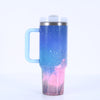 40oz Galaxy Sky Pattern Tumbler with Lid and Handle - Perfect Birthday Gift for Home and Kitchen