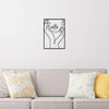 Silhouette Female Body Abstract Line Metal Sign, Home Hanging Decor Wall Art