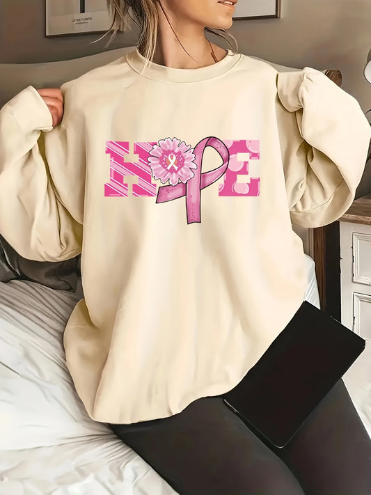 Show your support for breast cancer awareness with the Empowering Awareness Anti-Breast Cancer Women's Casual Sweatshirt. Stylish and impactful, this sweatshirt is not only a fashion statement but also a way to spread awareness and empower women. Made with quality materials for comfort and durability.