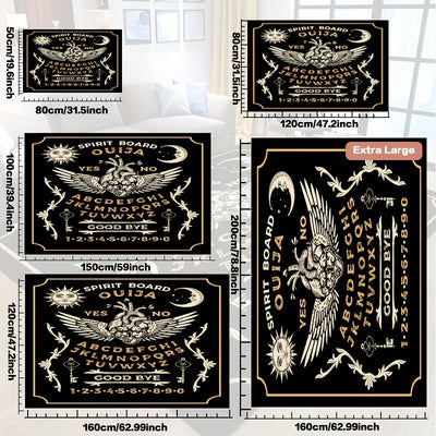 Wicked Game Divination Halloween Rug: Spooky Décor for Living Room, Bedroom, or Outdoor Spaces