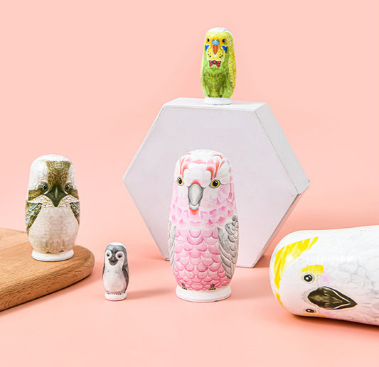 Creative Owl Nesting Dolls: Unique Home Decor and Holiday Gift Set