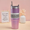 30oz Glitter Coloful Tumbler With Lid And Straw, Shiny Vacuum Water Cups, Summer Winter Drinkware, Travel Accessories