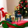 Auspicious Deer Ornaments: Resin Crafts Elk Set for Festive Home Decoration and Gifting