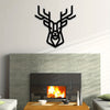 Graceful Elegance: Exquisite Metal Art Deer Wall Decor for Indoor and Outdoor Spaces