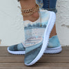 Stylish and Comfortable Women's Colorblock Flat Sneakers: Breathable Low-Top Walking Shoes for All-Match Outdoor Fashion