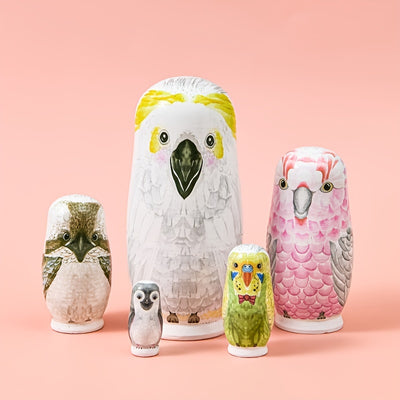 Creative Owl Nesting Dolls: Unique Home Decor and Holiday Gift Set