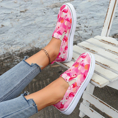 Flamingo Flair: The Ultimate Slip-On Sneakers for Stylish Comfort