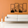 Minimalist Metal Art Mountain Wall Decorations: Enhance Your Space with Style and Elegance