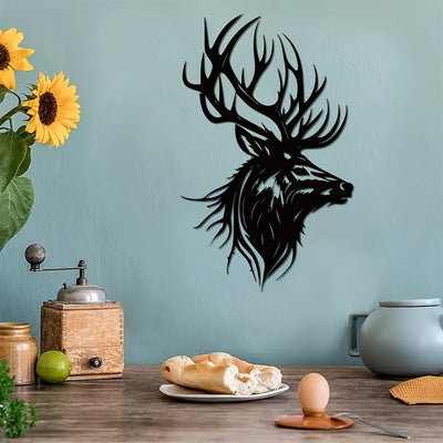 Enhance your home decor with Wildlife Reflections' stunning Deer Silhouette Art Metal Wall Sculpture. This modern rustic accent piece is perfect for nature lovers, adding a touch of natural beauty and elegance to any room. Made with high-quality materials and expert craftsmanship, it is a must-have for any wildlife enthusiast.