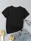 Love You Print: Stylish and Comfortable Crew Neck T-Shirt for Women