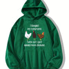 Cute and Cozy: Cartoon Chicken Print Hoodie - A Must-Have for Winter/Fall in Women's Clothing