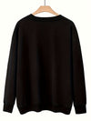 HalloThanksMas Bliss: Women's Casual Long Sleeve Crew Neck Sweatshirt