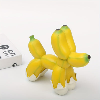 Whimsical Banana Balloon Dog Ornament: A Cute and Playful Addition to Your Home Decor