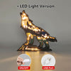 Wolf Glow: Exquisite Wooden Art Animal Night Light Statue for Stylish Desktop and Room Wall Decor – Perfect Gift for the Special Men in Your Life on Mother's Day