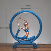 Meditation Yoga Pose Statue: Resin Figure for Home Decor and Inner Peace