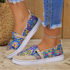 Women's Casual Floral Canvas Shoes: Lightweight Slip-Ons for Outdoor Comfort