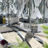 Sparkling Silvery Crystal Candle Holders: Elegant Ornaments for Home Decor, Weddings & Christmas