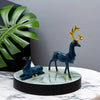 Auspicious Deer Ornaments: Resin Crafts Elk Set for Festive Home Decoration and Gifting