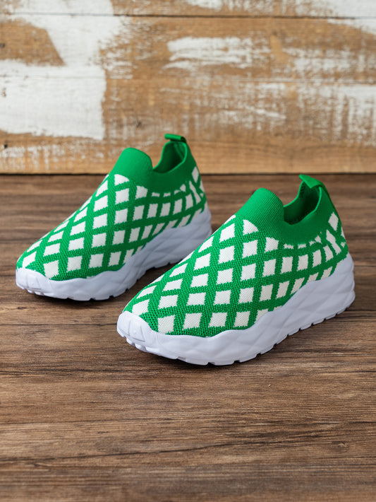 These stylish and trendy Green Plaid Chunky Shoes are a great choice for outdoor activities. Their lightweight design and comfortable fit, make them perfect for running or walking. Crafted from a breathable and durable material, they are sure to take your sportswear to the next level.