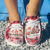 Fun and Festive: Women's Cartoon Print Canvas Shoes - Slip-On, Lightweight, and Comfy for the Holiday Season!