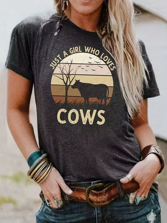 Cute Cow Print T-Shirt: A Stylish and Comfortable Addition to Your Summer Wardrobe