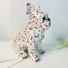 Spotted French Bulldog Sculpture: Exquisite Animal Dog Statues for Home Décor and Centerpieces