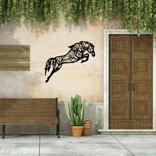 Wild and Majestic: Metal Horse Wall Art for Wildlife Lovers