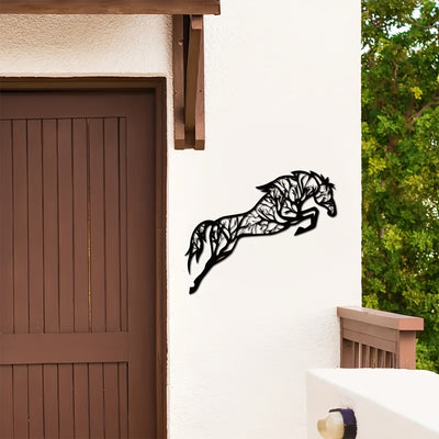 Wild and Majestic: Metal Horse Wall Art for Wildlife Lovers