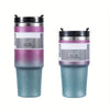 30oz Glitter Coloful Tumbler With Lid And Straw, Shiny Vacuum Water Cups, Summer Winter Drinkware, Travel Accessories