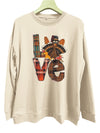 Playfully Unique: Women's Plus Size Casual Sweatshirt with Funny Ostrich Art and Letter Print – Perfect for Fall and Winter! (Plus Size Women's Clothing)