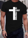 Simplicity in Style: Fashionable Cross Graphic Men's T-Shirt for Summer Outdoor Gear