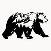 Wildlife Harmony: Metal Bear and Forest Wall Art - A Modern Décor Masterpiece for Nature Enthusiasts