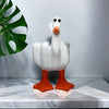 Lucky Duck Hand Gesture Statue: A Creative Garden and Christmas Decoration