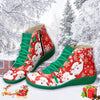 This women's boot is designed to provide warmth and style this holiday season. Features a stylish Santa Claus print, soft synthetic leather construction, low top, side zipper closure, and a rubber sole for comfort and protection. Make this Christmas season truly special with this festive, cozy, and stylish boot.