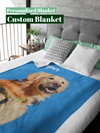 Personalized Pet Photo And Name Blanket, Custom Dog Lover Blankets BL14