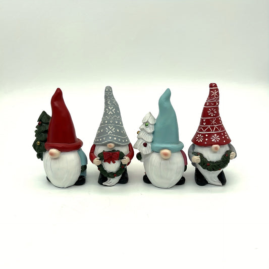 Whimsical Christmas Elf and Elderly Resin Ornaments: Perfect Decorations for the Holiday Season!