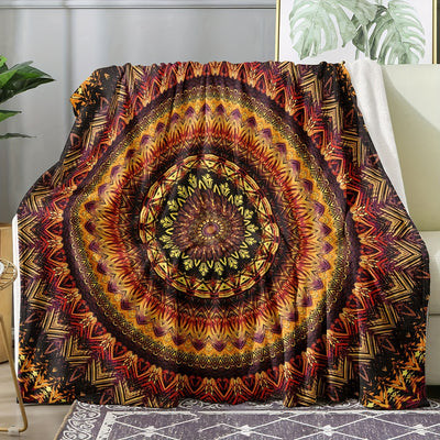 Boho Mandala Pattern Blanket: A Versatile and Stylish Multi-Purpose Blanket for All Seasons