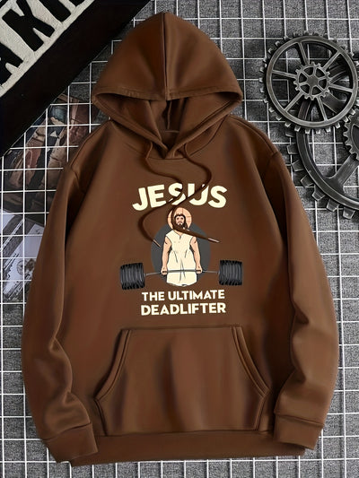 Stay comfortable and well-dressed with The Jesus Pattern Hoodie, a stylish drawstring hooded sweatshirt. Made with an insulated fabric blend for warmth and featuring a unique Jesus pattern design, this hoodie is the perfect addition to your winter/fall wardrobe.