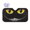 Happy Sun Protection: Foldable Black Cat Eyes Car Windshield Sunshade - Enhance Your Drive!