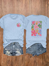 Floral Magic: Women's Plus Size Casual T-Shirt - Stylish, Comfortable, and Perfect for Everyday Wear